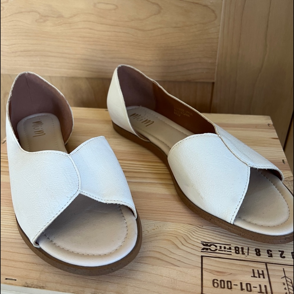 MiiM white Harley sandals